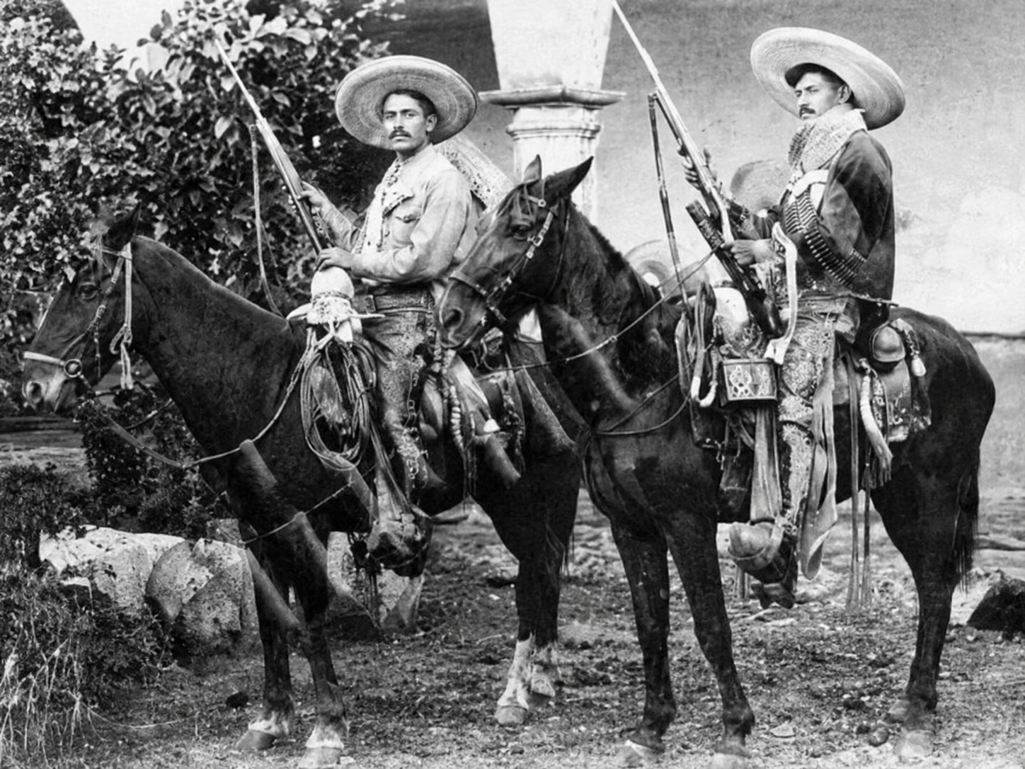 Dos cristeros zacatecanos a caballo